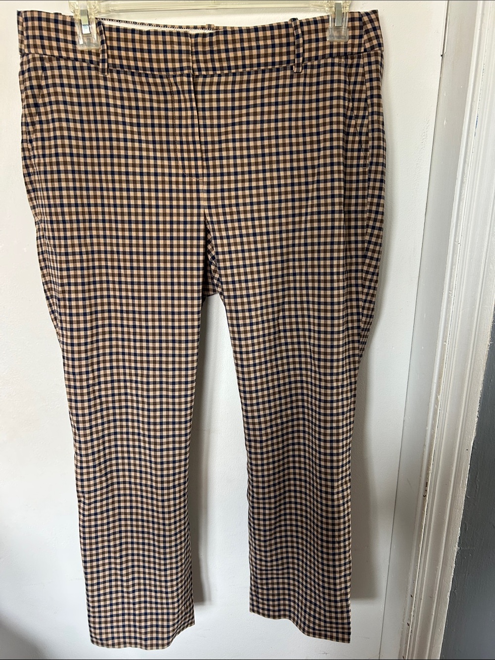 J. Crew Wool Gingham Pattern Pants